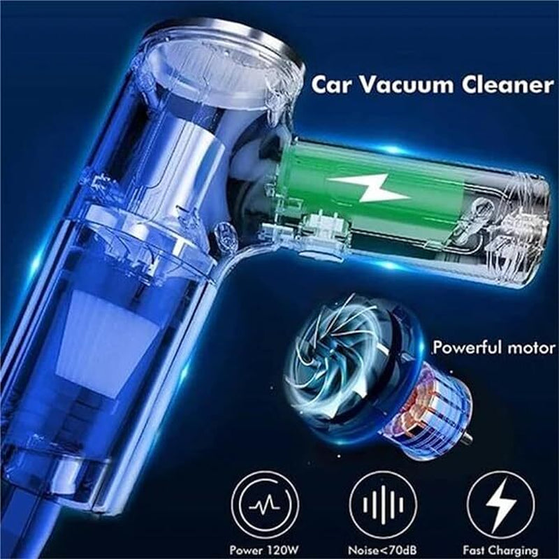 Powerful 4 IN1 Wireless Car Vacuum Cleaner Strong Suction Handheld Vacuum Home